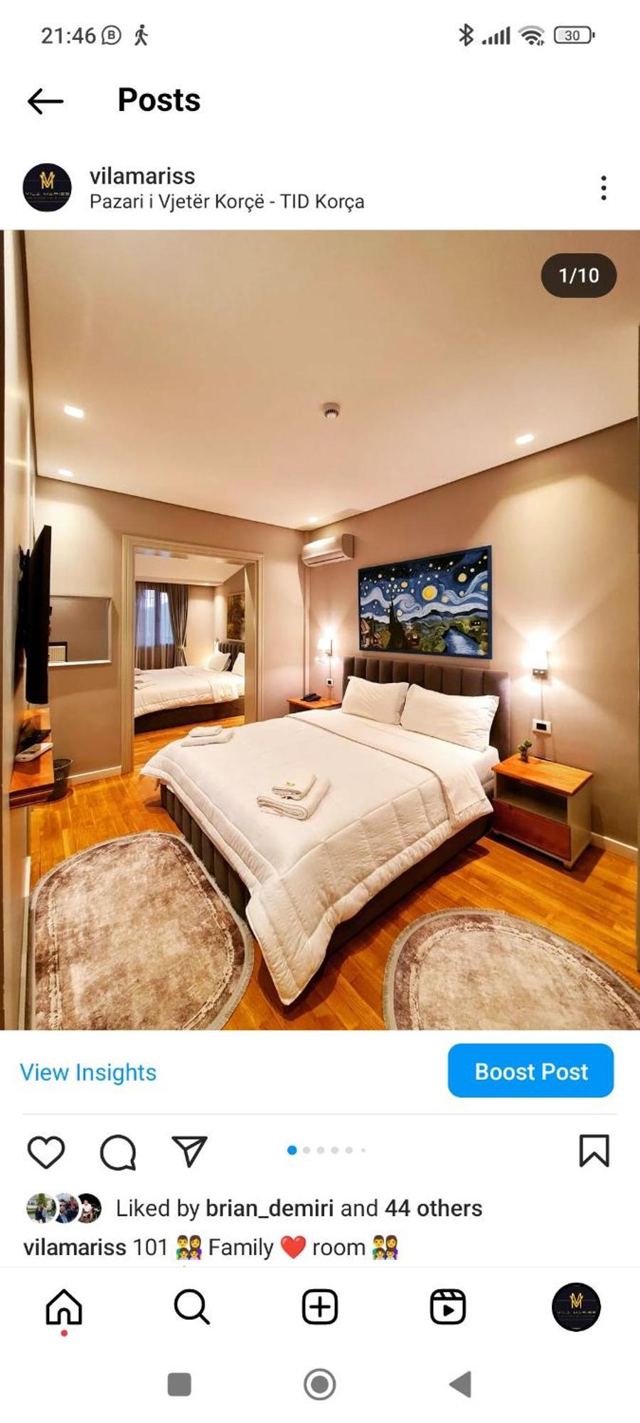 Vila Mariss Korce Habitación foto